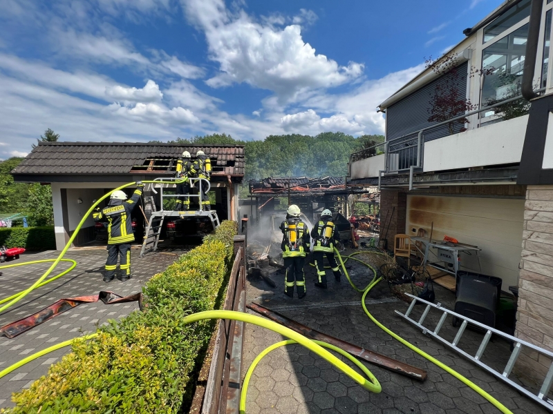 Carportbrand Einsatzbericht Kirchhundem