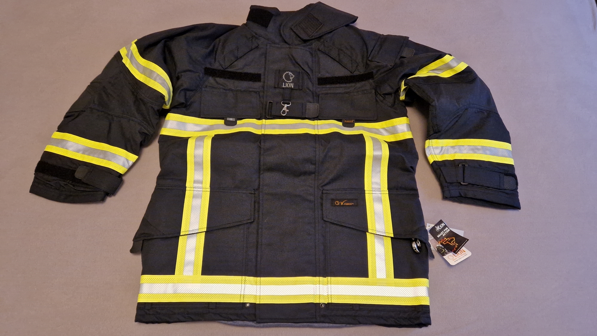 Lion Apparel V Force Feuerwehreinsatzjacke Neu