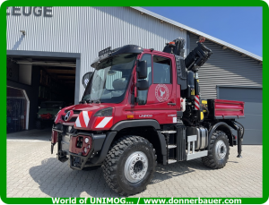 Unimog U Mit Fassi Kran Km Perfekt F R Feuerwehr Thw